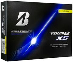 Brand new BRIDGESTONE TOUR B XS golf balls, 2026 model, 12 balls per pack, yellow (S6YXJ).