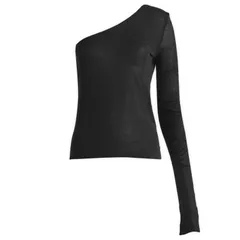 リックオウエンス レディース トップス Tシャツ Rick Owens Ziggy TShirt Black ブラックのサムネイル