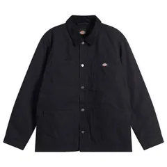 ディッキーズ メンズ アウター ジャケット・ブルゾン Dickies Lined Canvas Chore Jacket Black ブラック