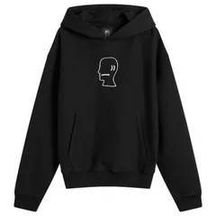 ブレインデッド メンズ アウター パーカー・スウェット ロゴ Brain Dead Logo Head Hoodie Black ブラックのサムネイル