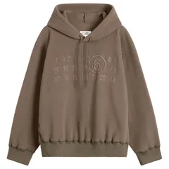マルタンマルジェラ メンズ アウター パーカー・スウェット シャツ ロゴ フリース MM6 Maison Margiela Logo Fleece Sweatshirtaupe トープのサムネイル