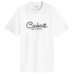 カーハート メンズ トップス Tシャツ Carhartt WIParadise ScriptShirt White ホワイト