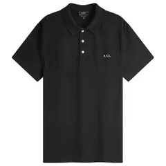 アーペーセー メンズ トップス ポロシャツ ロゴ APC Carter Logo Polo Black ブラックのサムネイル