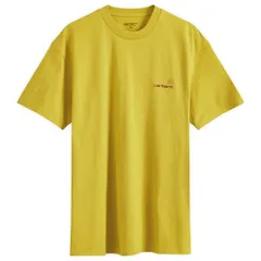 カーハート メンズ トップス Tシャツ Carhartt WIP American ScriptShirt Golden Olive オリーブ