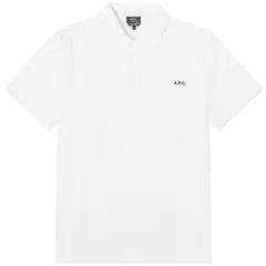 アーペーセー メンズ トップス ポロシャツ ロゴ APC Carter Logo Polo White ホワイトのサムネイル