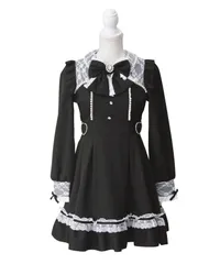 夢展望公式 [新品未使用] パールレースハートバックルワンピ [ブラック] 他カラー別ページ有 dearmylove ワンピース その他ワンピース（長袖） 535960-02