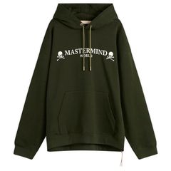 マスターマインド メンズ アウター パーカー・スウェット ロゴ MASTERMIND WORLD OG LOGo Hoodie Olive オリーブ