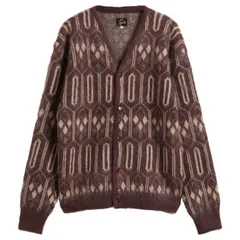 ニードルズ レディース アウター カーディガン Needles Mohair Cardigan Burgundy バーガンディのサムネイル