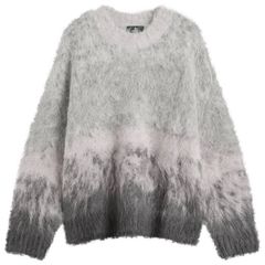 リプレゼント メンズ アウター ニット・セーター Represent Ombre Knit Sweater Light Grey グレー