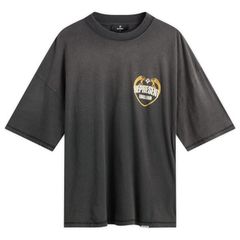 リプレゼント メンズ トップス Tシャツ Represent Angel Border TShirt Stained Black ブラック