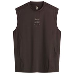 リプレゼント メンズ トップス Tシャツ メッシュ Represent 247 Mesh Runner Tank TShirt Chocolate Torte チョコレート
