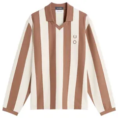 フレッドペリー メンズ トップス ポロシャツ Fred Perry x Craigreen Heavy Weight Long Sleeve Polo Shirt Uniform Brown ブラウン