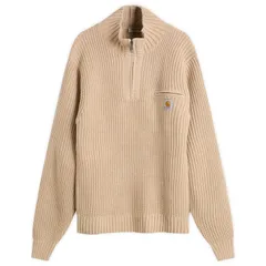 カーハート メンズ アウター ニット・セーター ハーフジップ Carhartt WIP Detroit Half Zip Sweater Fleur De Selのサムネイル