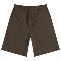 メゾンキツネ メンズ ボトムス ハーフパンツ・ショーツ ショートパンツ Maison Kitsunelasticated Seersucker Bermuda Shorts Ranger Greenのサムネイル