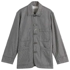 ユニバーサルワークス メンズ アウター ジャケット・ブルゾン Universal Works Hickory Stripe Original Bakers Jacket Indigo インディゴ