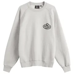 バイ パラ メンズ アウター パーカー・スウェット シャツ ロゴ By Parra Legs Logo Crew Sweatshirt Heather Grey グレーのサムネイル