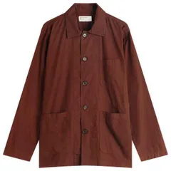 ユニバーサルワークス メンズ トップス シャツ Universal Works Fine Poplin Bakers Overshirt Rich Brown ブラウン