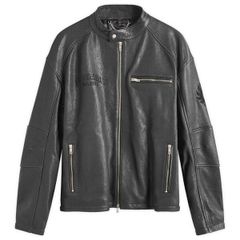 リプレゼント メンズ アウター ジャケット・ブルゾン レザー Represent x Belstaff Leatherace Jacket Black ブラック