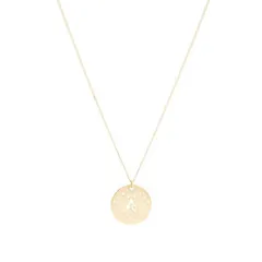 アーペーセー メンズ アクセサリー ネックレス・チョーカー・ペンダントトップ レース ロゴ APC Eloi Perforated Logo Necklace Gold ゴールド