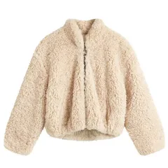 イザベルマランエトワール レディース アウター ジャケット・ブルゾン Isabel Marant Etoile Anasta Teddy Jacket Ecru エクリュのサムネイル