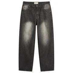 ダイム メンズ ボトムス カジュアルパンツ デニム Dime Classic Baggy Denim Pantsandblasted Black ブラックのサムネイル
