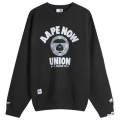 ベイシング エイプ メンズ アウター ニット・セーター AAPE by A Bathing Ape AAPE Union Monogram Knit Sweater Black ブラックのサムネイル