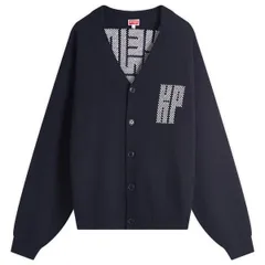 ケンゾー メンズ アウター カーディガン Kenzo Kamon Cardigan Blue Black ブラックのサムネイル