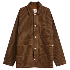 ポーラー スケート カンパニー メンズ アウター ジャケット・ブルゾン Polar Skate Co Hickory Stripezra Jacket Rust ラストのサムネイル