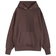 レス ティエン メンズ アウター パーカー・スウェット Les Tien Heavyweight Hoodie Washed Brown Fig ブラウンのサムネイル