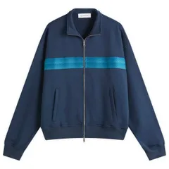 ランバン メンズ アウター ジャケット・ブルゾン Lanvin Curb Zipped Track Jacket Petrol Blue ブルーのサムネイル