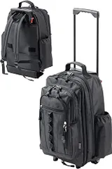 【迅速に発送】[イーサプライ] ソフトキャリー リュック バッグ 3WAY キャスター付き 大容量 33?48L 軽量 マチ拡張対応 ビジネス 旅行 アウトドア ブラック EEX-BGC02 6061652d