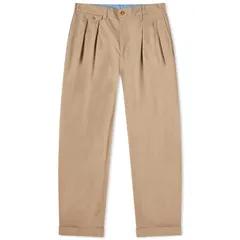 ビームス プラス メンズ ボトムス カジュアルパンツ Beams Plus 2 Pleat Chino Khaki カーキのサムネイル