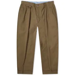 ビームス プラス メンズ ボトムス カジュアルパンツ Beams Plus 2 Pleat Chinolive オリーブのサムネイル