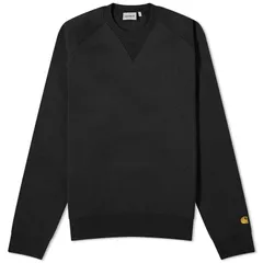 カーハート メンズ アウター パーカー・スウェット Carhartt WIP Chase Sweat Black Gold ブラック
