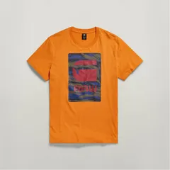 ジースター メンズ トップス Tシャツ グラフィック G Star Camo Box Graphic TShirt Amber アンバーのサムネイル