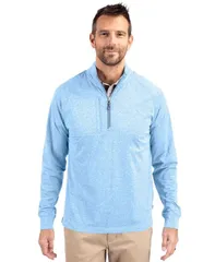 カッターアンドバック メンズ アウター ニット・セーター ハーフジップ ニット Cutter Buck Adapt Eco Knit Heather Mens Quarter Zip Pulloverのサムネイル