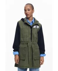デジグアル レディース アウター ジャケット・ブルゾン パーカー Desigual Womens Mickey combined parka Khaki カーキのサムネイル