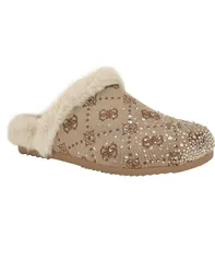 ゲス レディース シューズ サンダル ロゴ GUESS Womens Gascona Embellished Cozy SlipOn Logo Clogs LatteOff White Logo オフのサムネイル
