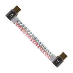 okcsc C5T OTGケーブル オーディオ Type-C（オス）to Type-C（オス）デコーダー 音質向上 単結晶銀+単結晶銀 ポータブルDACアンプ、スマホ、DAC/ヘッドホンアンプに適合する 両側L型t fb41c18d