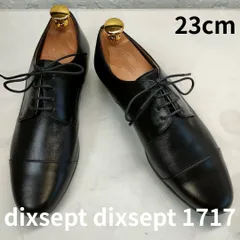 dixsept dixsept 1717　デセットデセット　ダービーシューズ　レースアップシューズ　ブラック　23cm