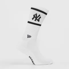 ニューエラ レディース アンダーウェア 靴下 New Era Womens Premium Crew Socks NY WhiteNavy ホワイトのサムネイル