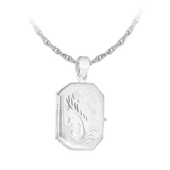 ビー ユー レディース アクセサリー ネックレス・チョーカー・ペンダントトップ Be You Sterling Silver Engraved Locket Silver シルバー