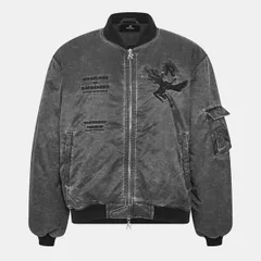 リプレゼント メンズ アウター ジャケット・ブルゾン Represent Mens WaterResistantailored Fit Bomber Jacket Jet Black ブラックのサムネイル
