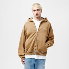 リプレゼント メンズ アウター パーカー・スウェット ロゴ Represent Mens Rep Owners Club Zipped Hoodie Bold Logo Almond