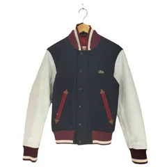 ラコステライブ Lacoste Live 袖レザー切替バーシティジャケット スタジャン  メンズ JPN：46 のサムネイル