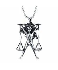 ブリング レディース アクセサリー ネックレス・チョーカー・ペンダントトップ レース Bling Jewelry Sterling Silver Libra Zodiac Justice Scales Pendant Necklace Law Balance