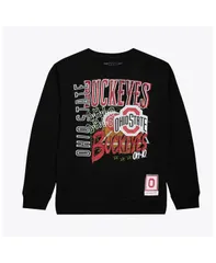 ミッチェルネス メンズ アウター パーカー・スウェット シャツ フリース Mitchell Ness Mens Black Ohio State Buckeyes Half Time Fleece Sのサムネイル