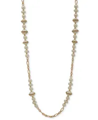アンクライン レディース アクセサリー ネックレス・チョーカー・ペンダントトップ レース Anne Klein Imitation Pearl GoldTone Lentil Chainecklace Pearl パール