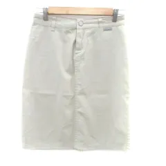 シーケーカルバンクライン ck Calvin Klein タイトスカート ひざ丈 26 L ライトグレー /HO13のサムネイル