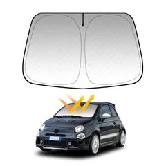 アバルト595 ロゴ入りサンシェード フィアット アバルト ABARTH 500 500c 595 595c サンシェード 車